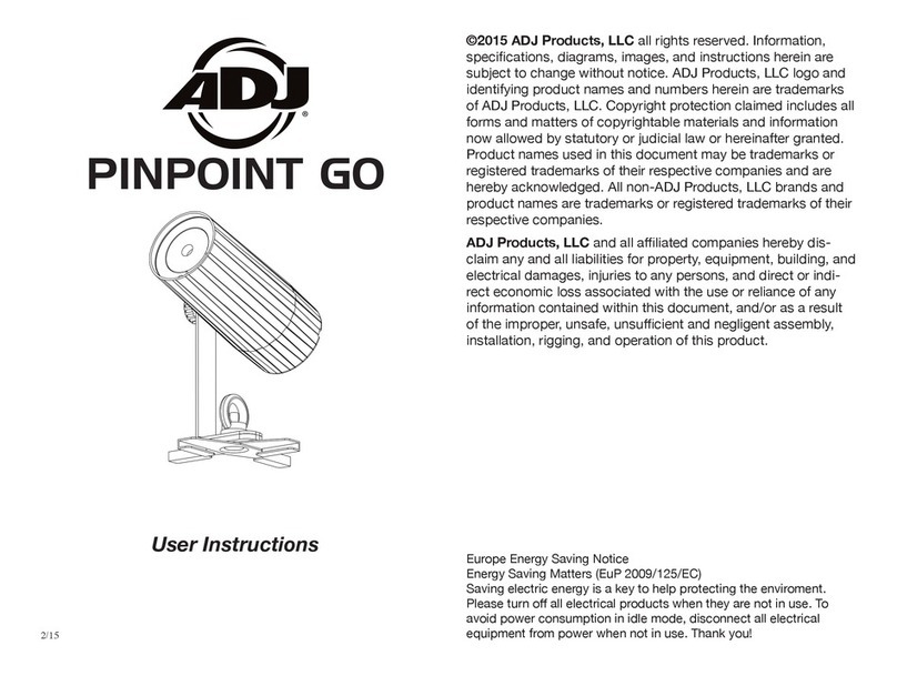 ADJ PINPOINT GO User manual