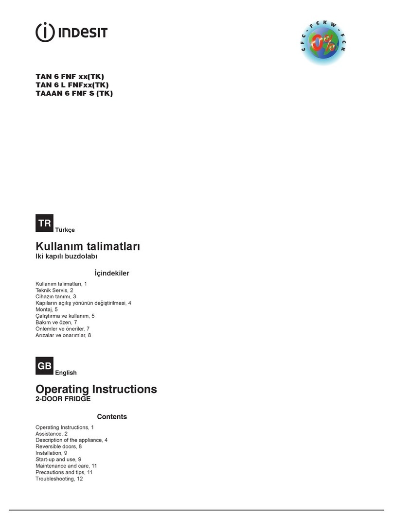 Indesit TAN 6 FNF series User manual