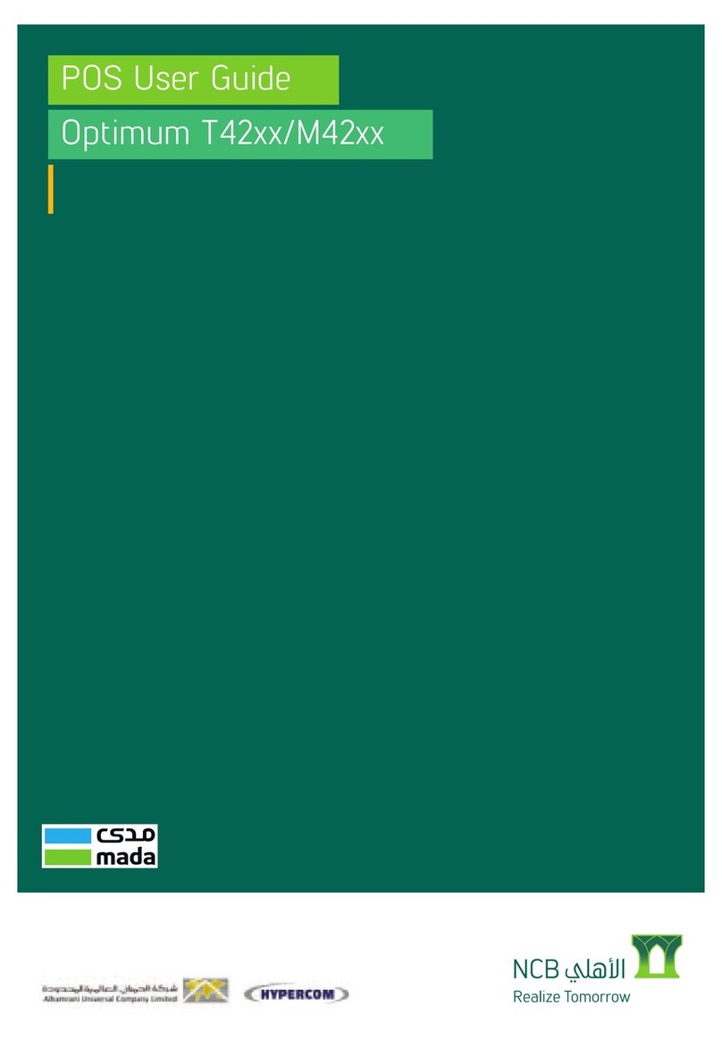 Hypercom Optimum T42 series User manual