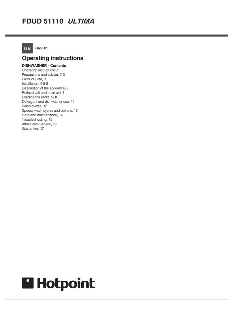 Hotpoint FDUD 51110 ULTIMA operating instructions