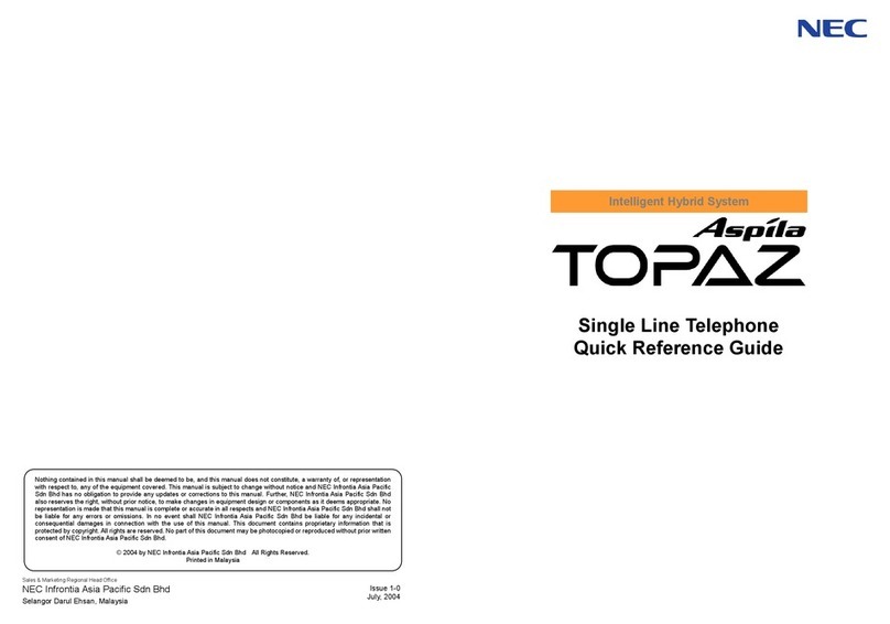 NEC Aspila Topaz User manual