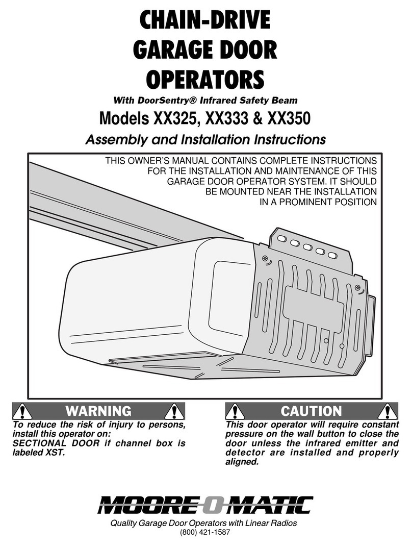 moore o matic XX325 Assembly and installation instructions moore o matic XX325 Assembly and installation instructions