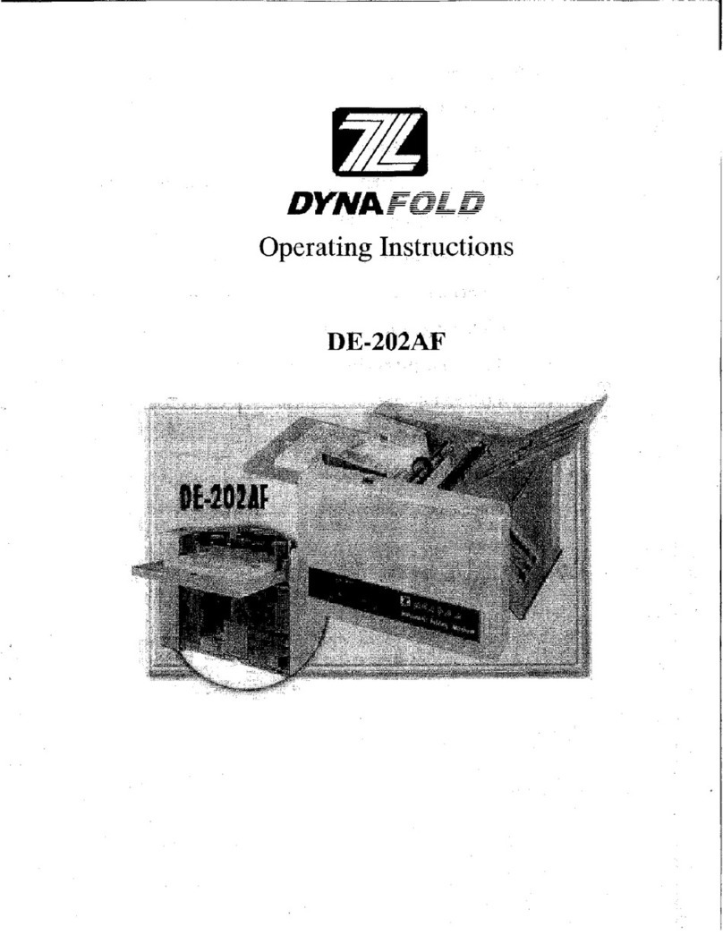 Dynafold DE-202AF operating instructions