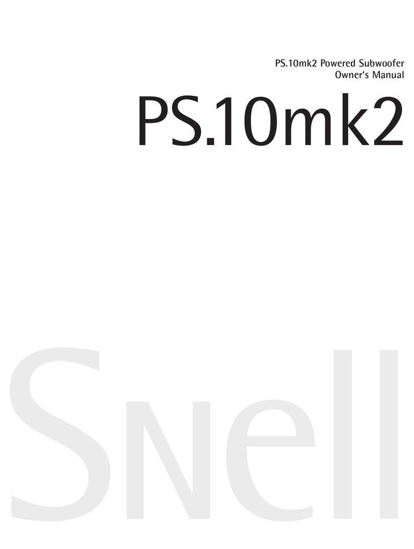Snell PS.10mk2 owner's manual