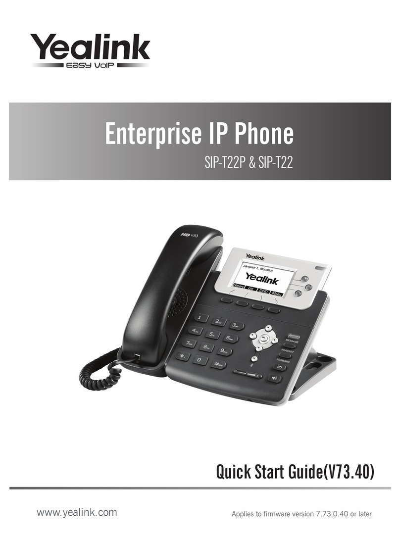 Yealink Yealink SIP-T22P User manual