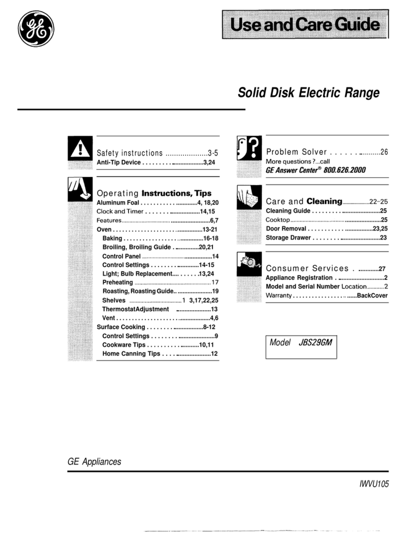 GE JBS29GM User manual