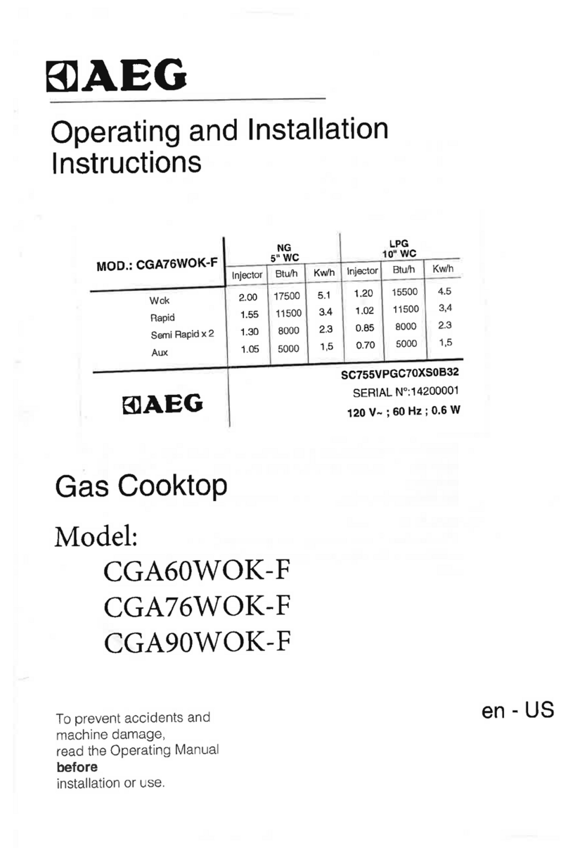 AEG CGA60WOK-F Assembly instructions