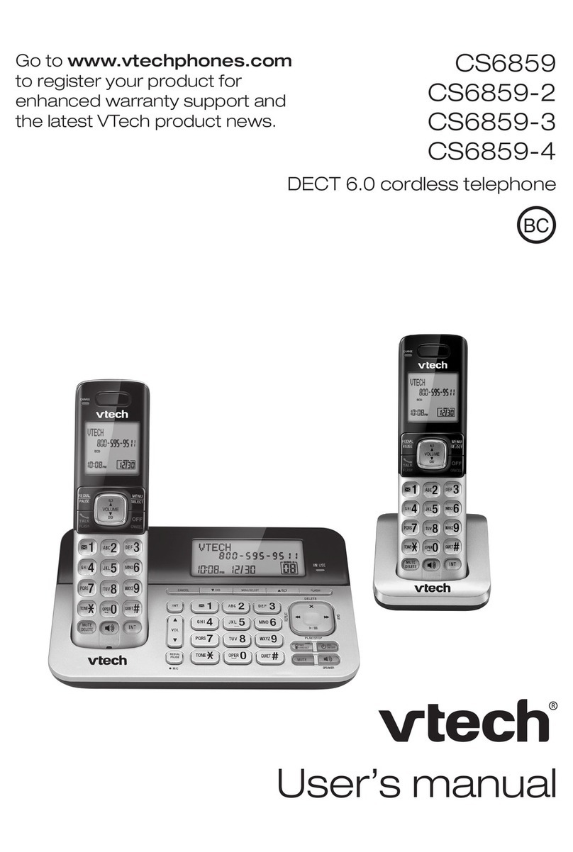 V-tech CS6859 User manual