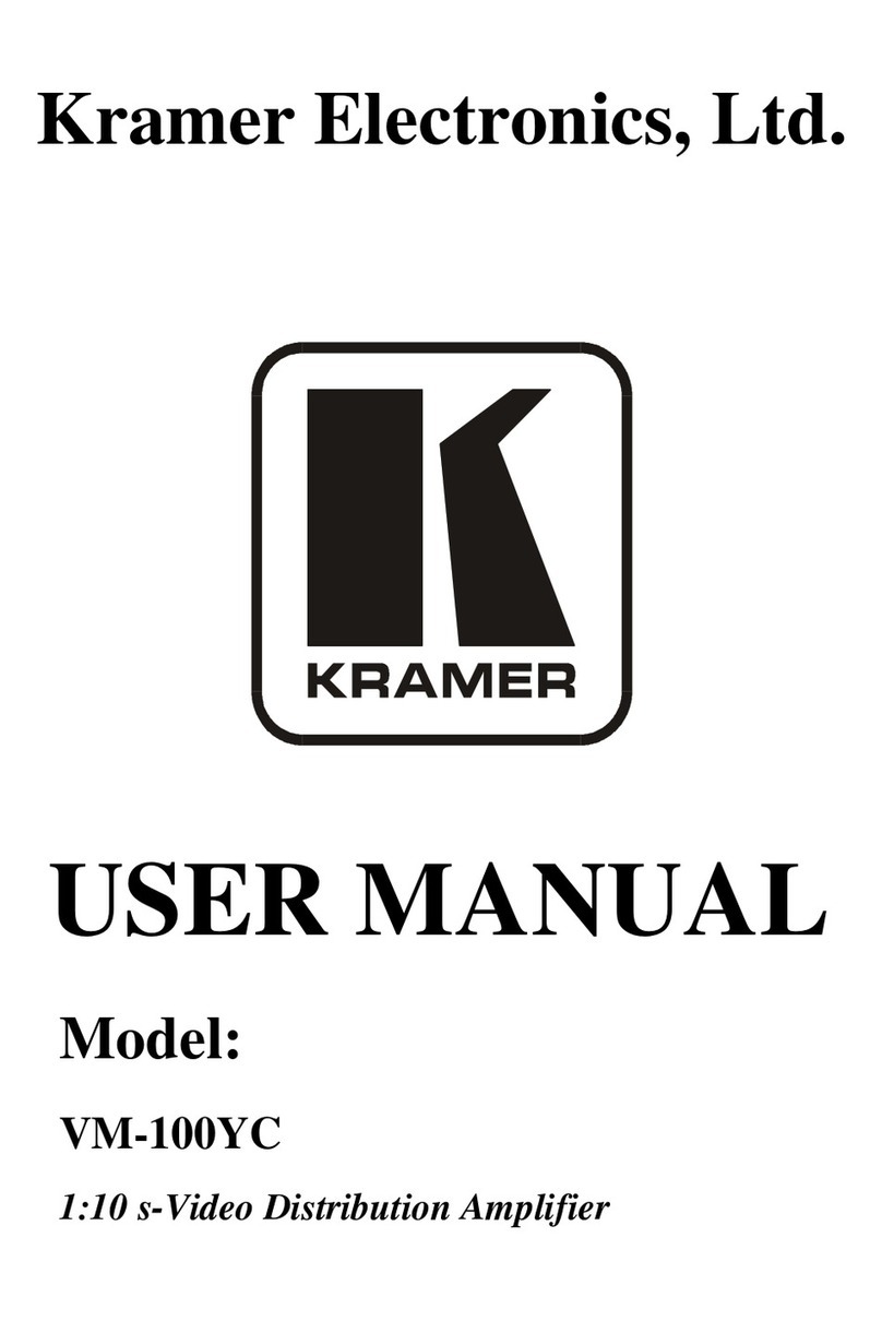 Kramer VM-100YC User manual Kramer VM-100YC User manual
