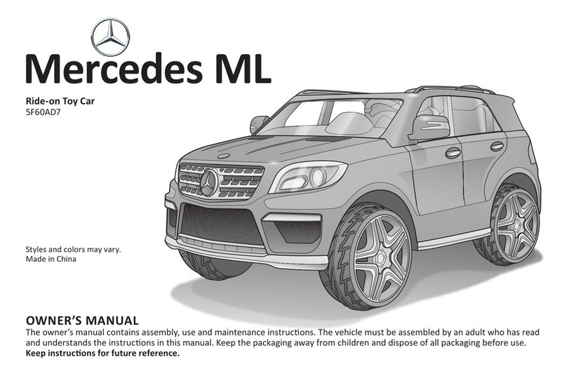 KID Trax Mercedes ML 5F60AD7 owner's manual
