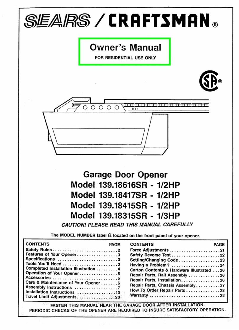 Craftsman 139.18616SR User manual