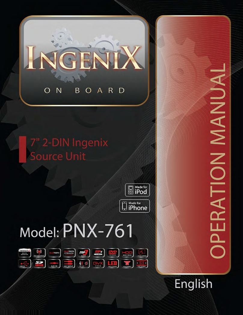 PowerAcoustik Ingenix PNX-761 Operation manual