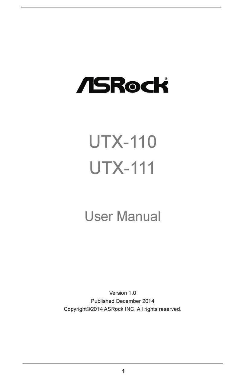 ASROCK UTX-110 User manual ASROCK UTX-110 User manual