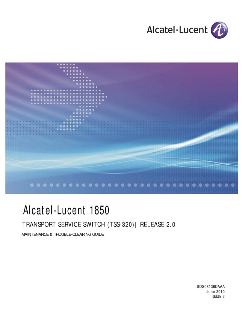 Alcatel-Lucent 1850 TSS-320 User manual