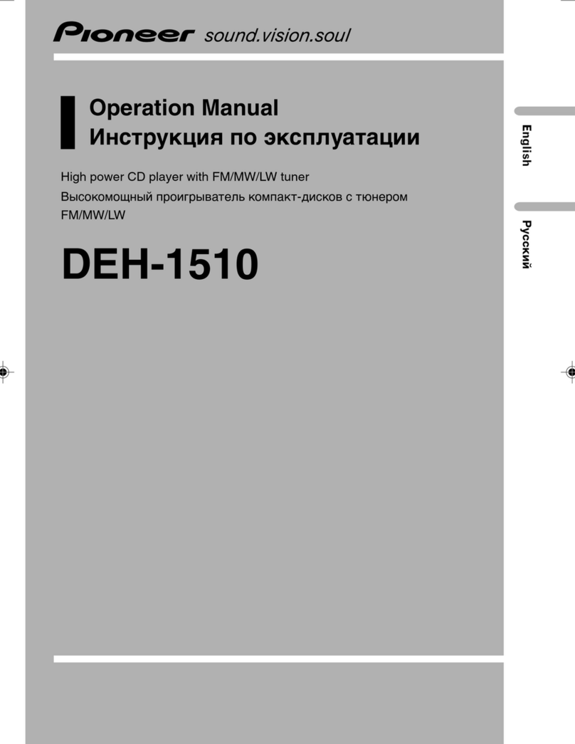 Pioneer DEH-1510 Operation manual