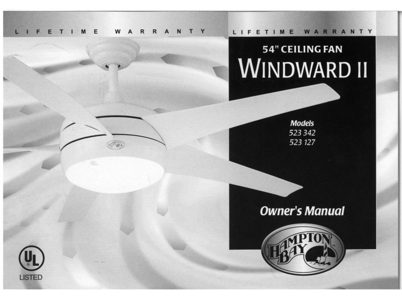 HAMPTON BAY Windward II 523 342 owner's manual