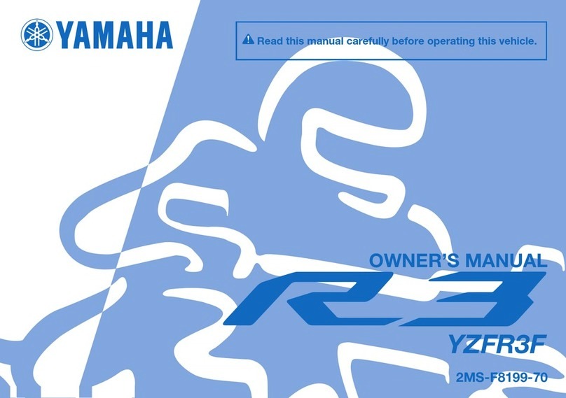 Yamaha YZFR3F User manual