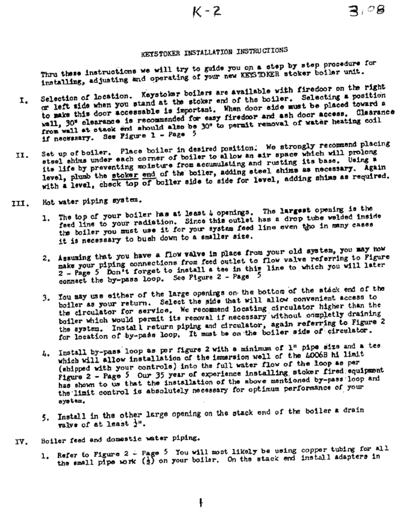 Keystoker K-2 installation instructions Keystoker K-2 installation instructions