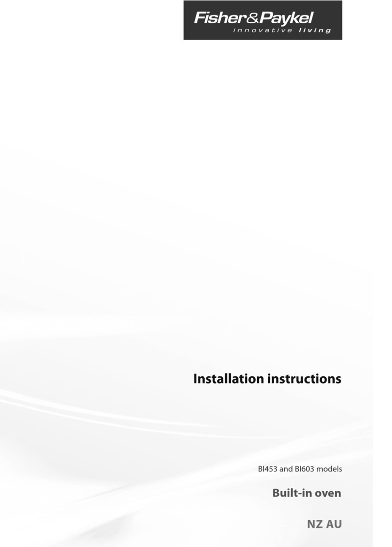 Fisher & Paykel BI453 User manual Fisher & Paykel BI453 User manual