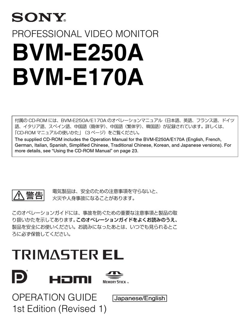Sony BVME250A User manual