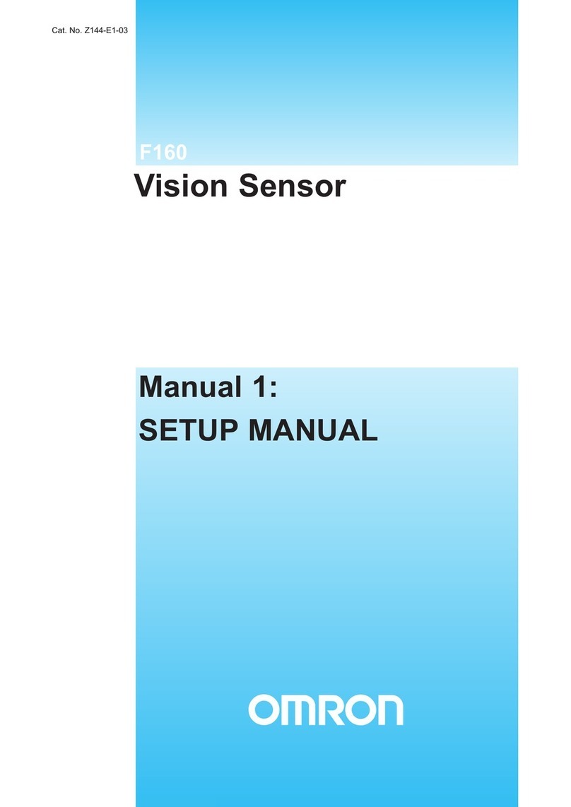 Omron F160 Vision Sensor Setup manual