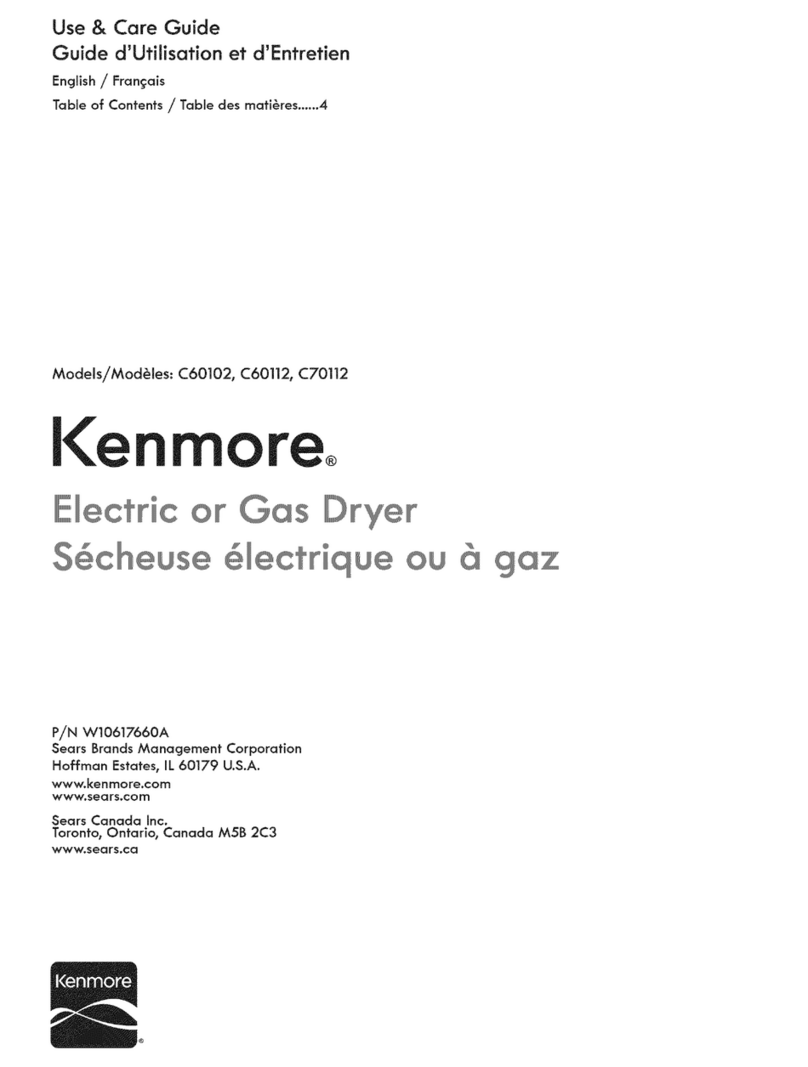 Kenmore C60102 User manual