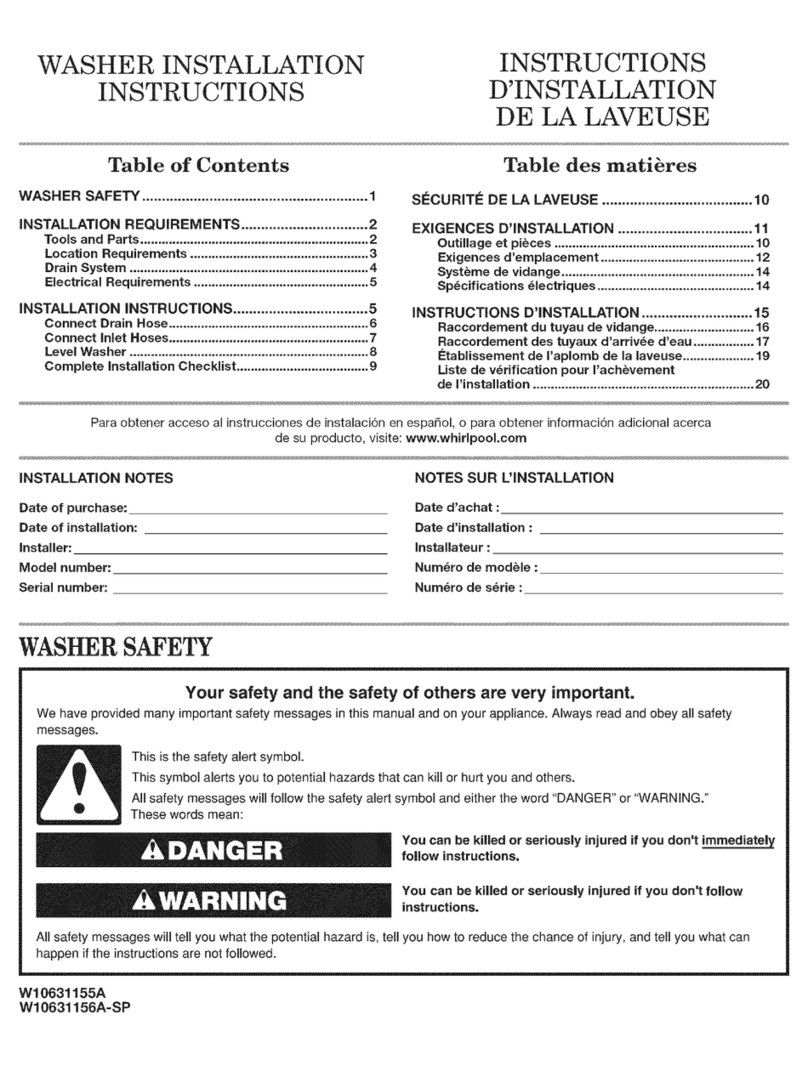 Maytag NFW5800DW0 User manual