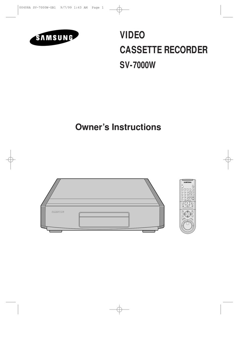 Samsung SV-7000W Owner's instructions