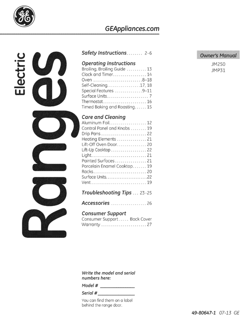 GE JM250DF1WW User manual