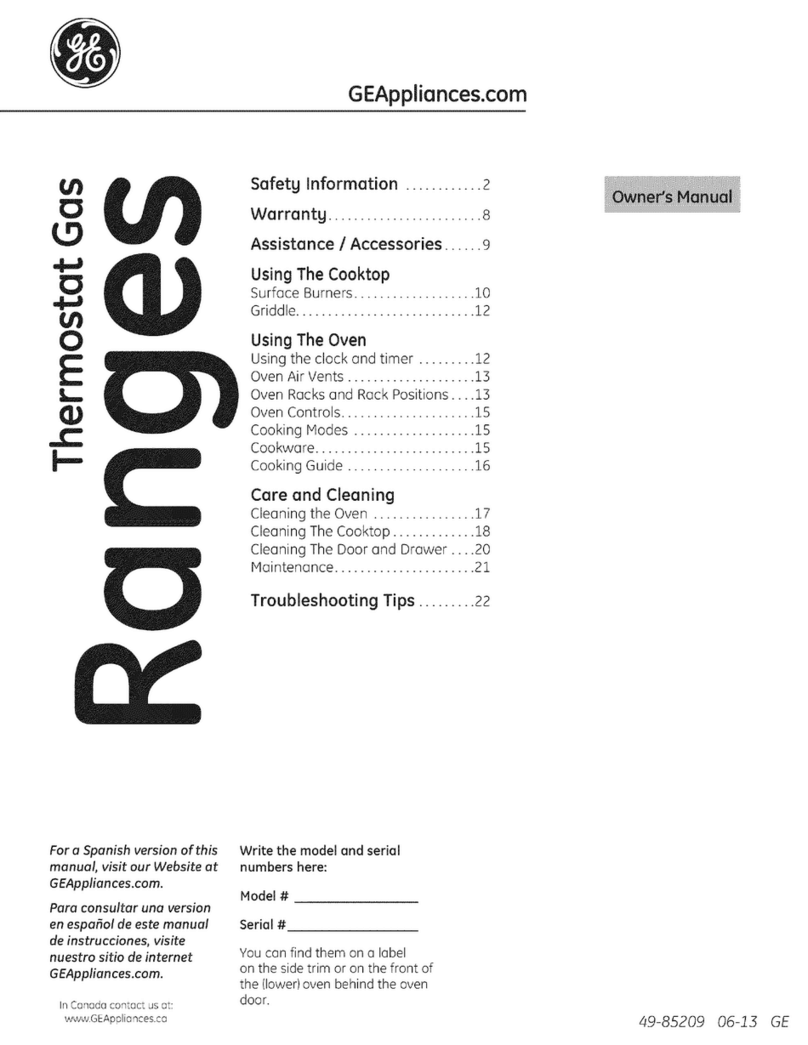 GE JGBS10GEF1SA User manual