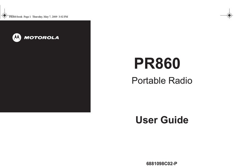 Motorola PR860 User manual