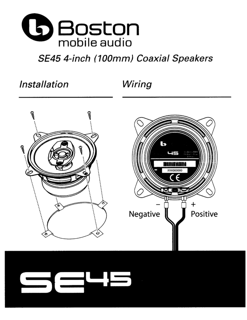 Boston SE45 installation instructions