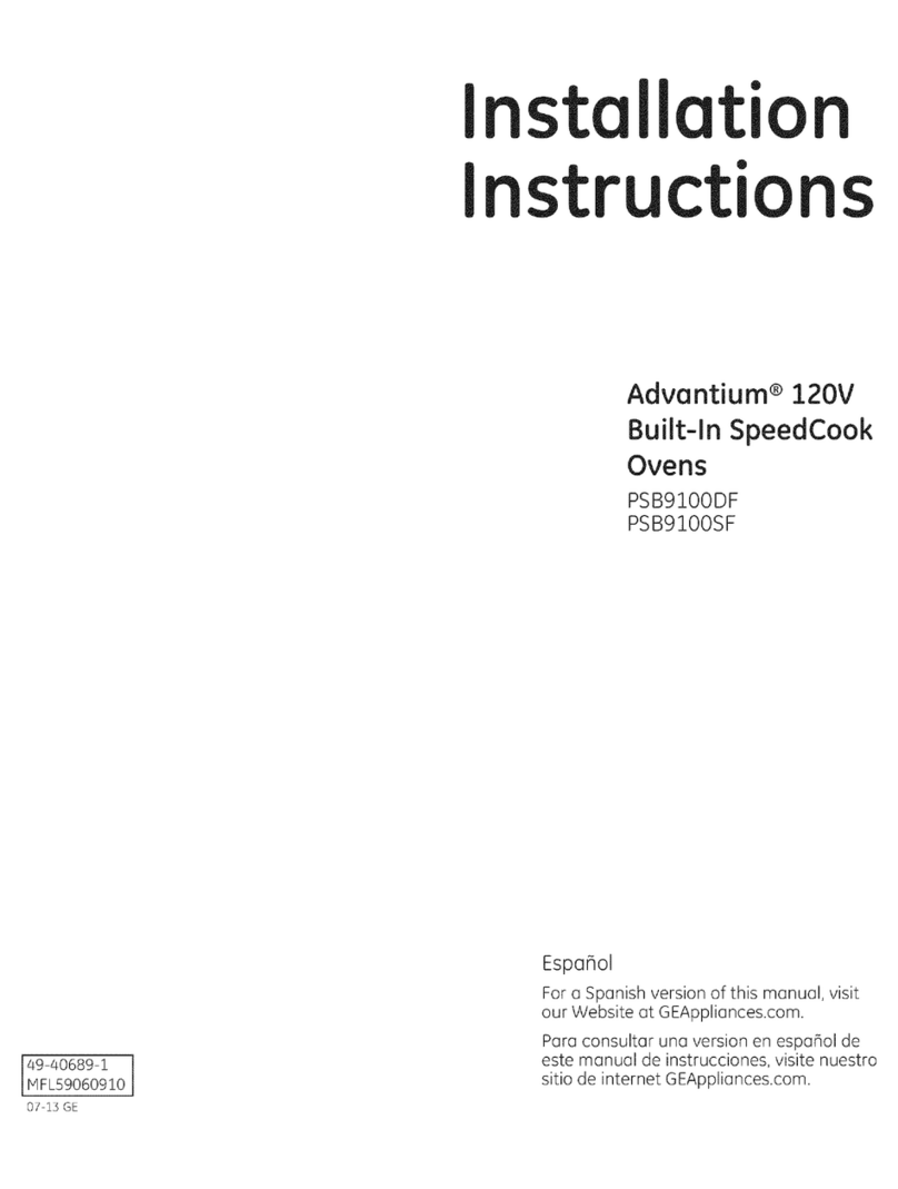 GE Advantium PSB9100DF User manual