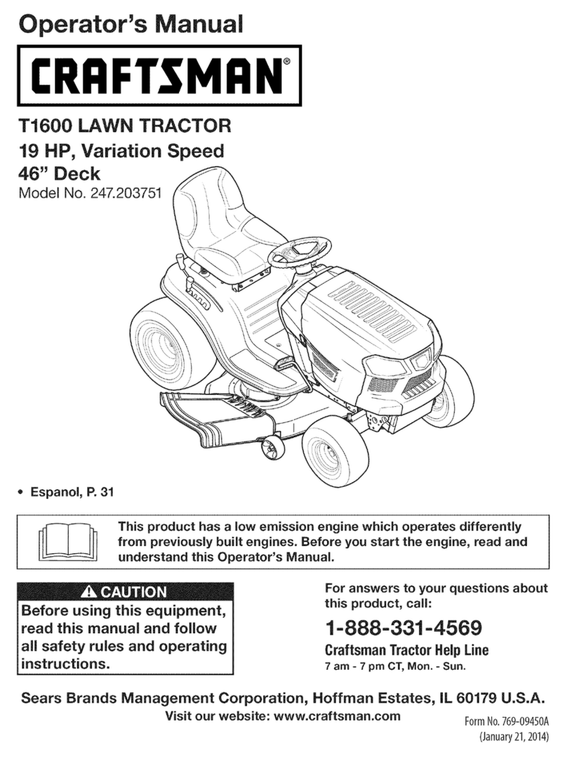 Craftsman T1600 247.203751 User manual