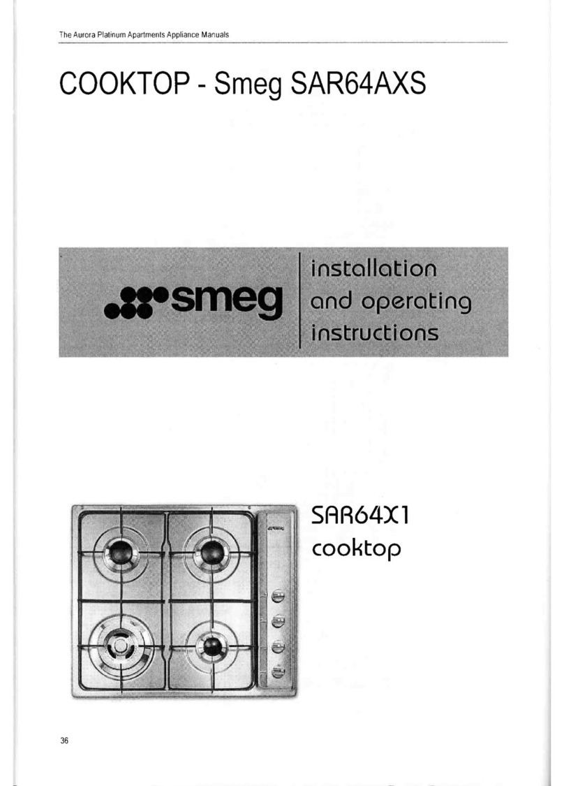 Smeg SAR64X1 Installation and operating instructions