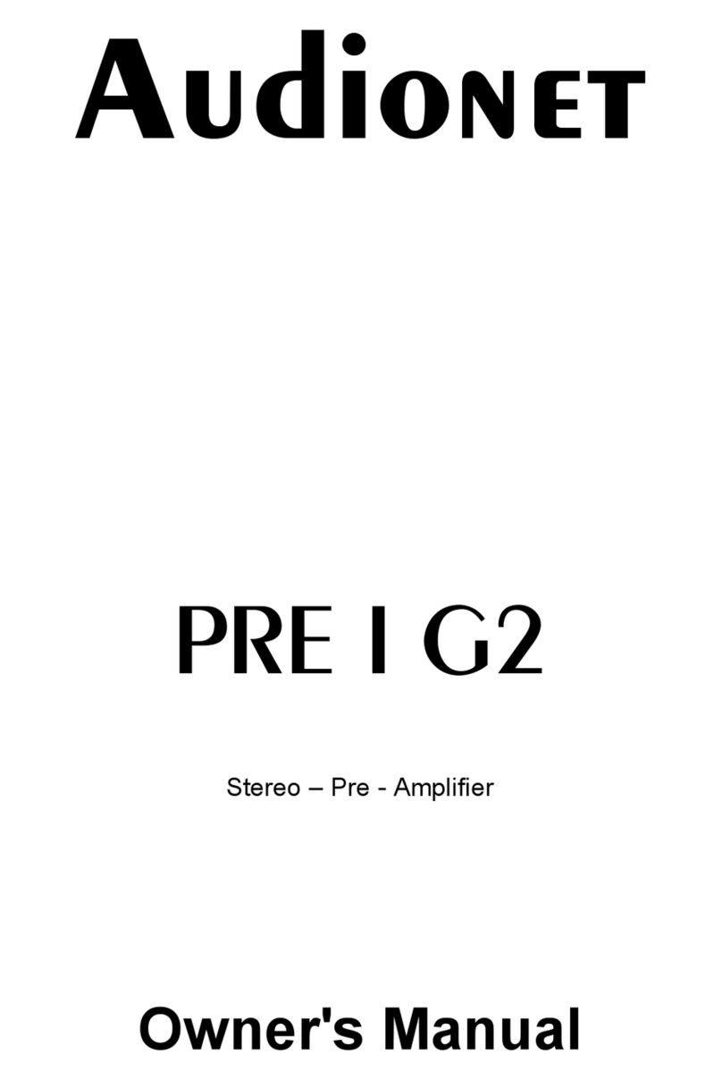 Audionet PRE I G2 User manual