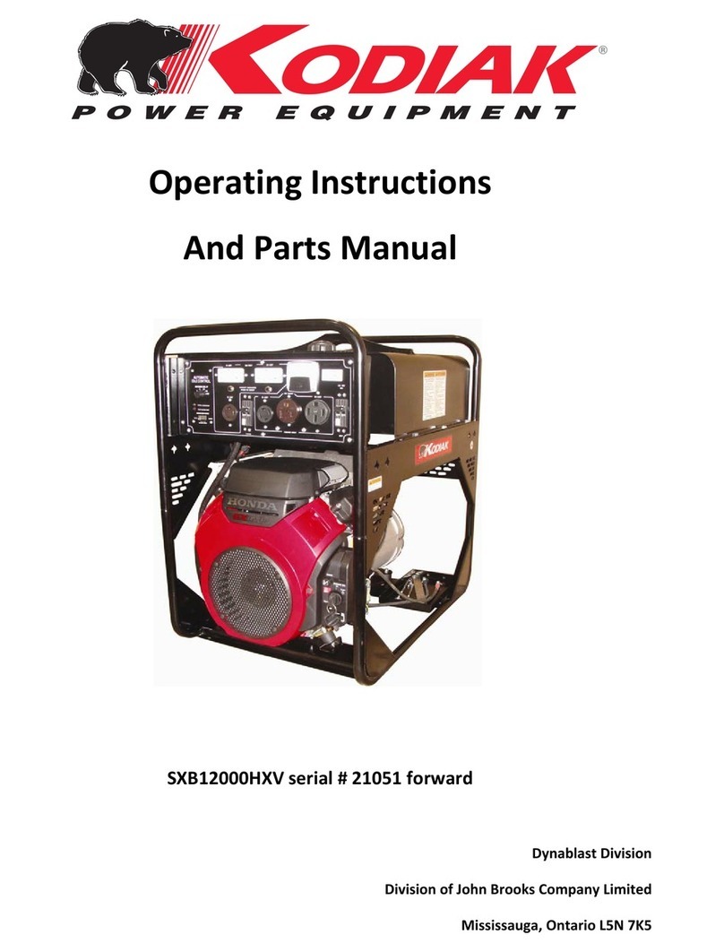 Kodiak SXB12000HXV Series User manual Kodiak SXB12000HXV Series User manual