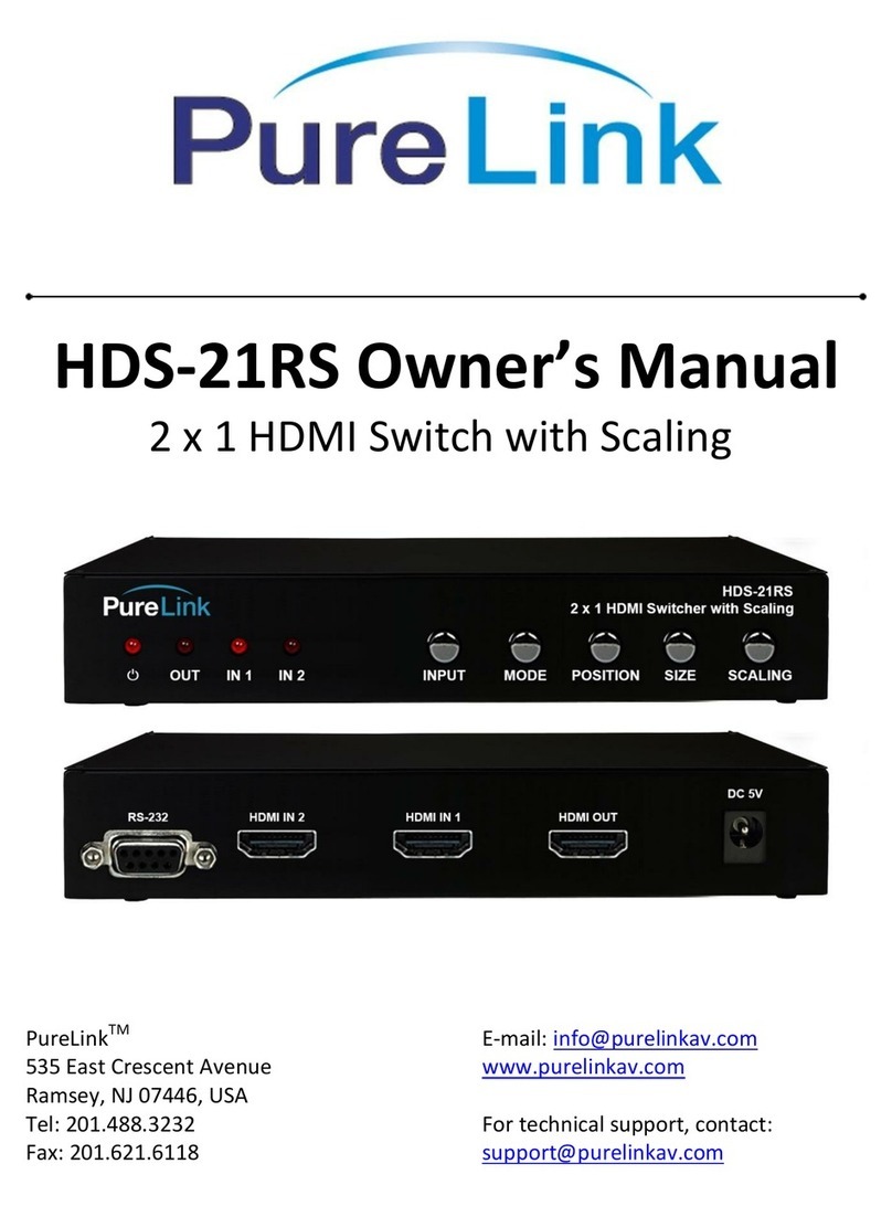 PureLink HDS-21RS User manual