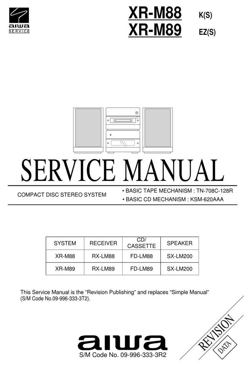 Aiwa XR-M88 Service manual