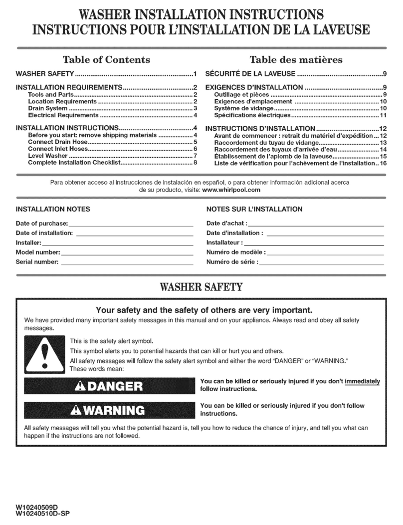 Amana ATW4676BQ1 installation instructions