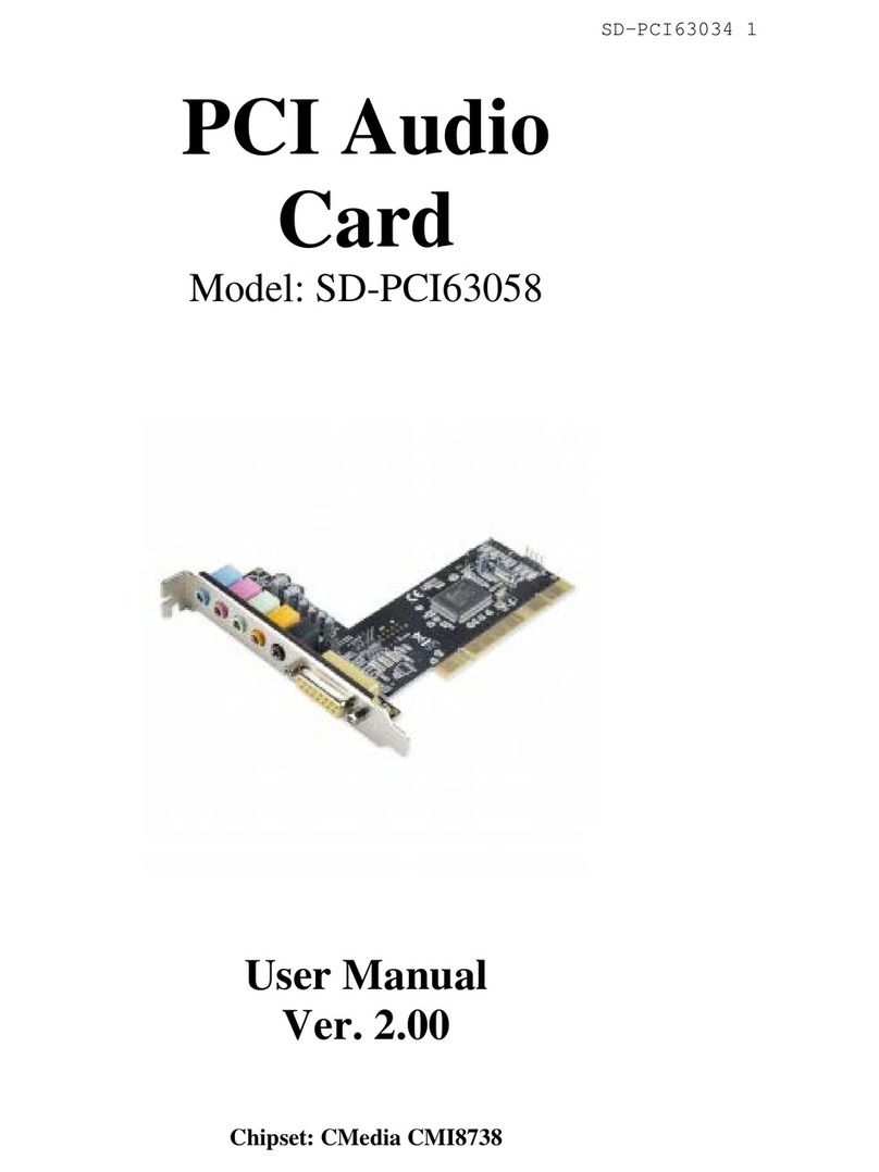Syba SD-PCI63058 user manual