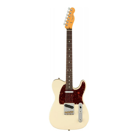 Fender 62 Custom Telecaster 25-5100 User manual Fender 62 Custom Telecaster 25-5100 User manual