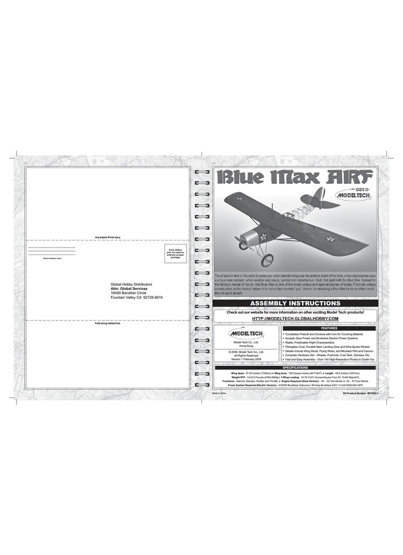 Modeltech Blue Max User manual
