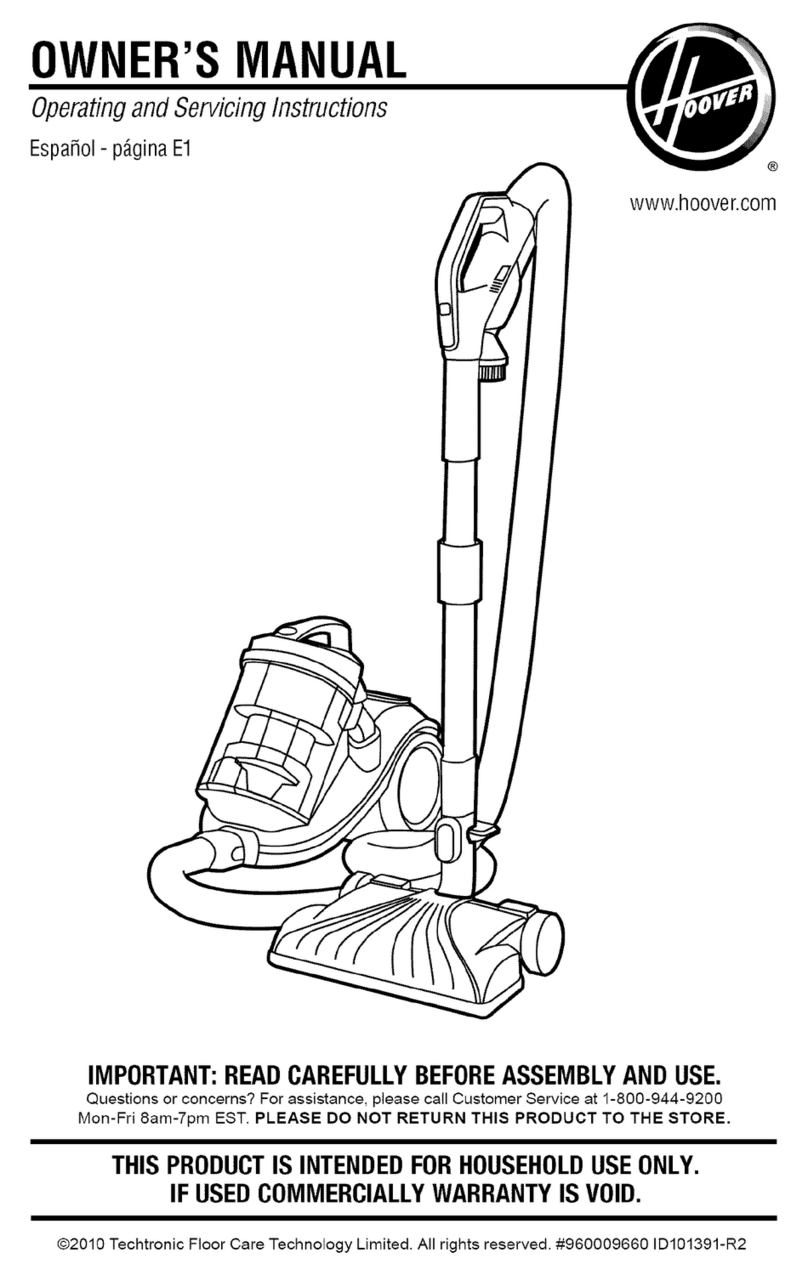 Hoover SH40055 User manual