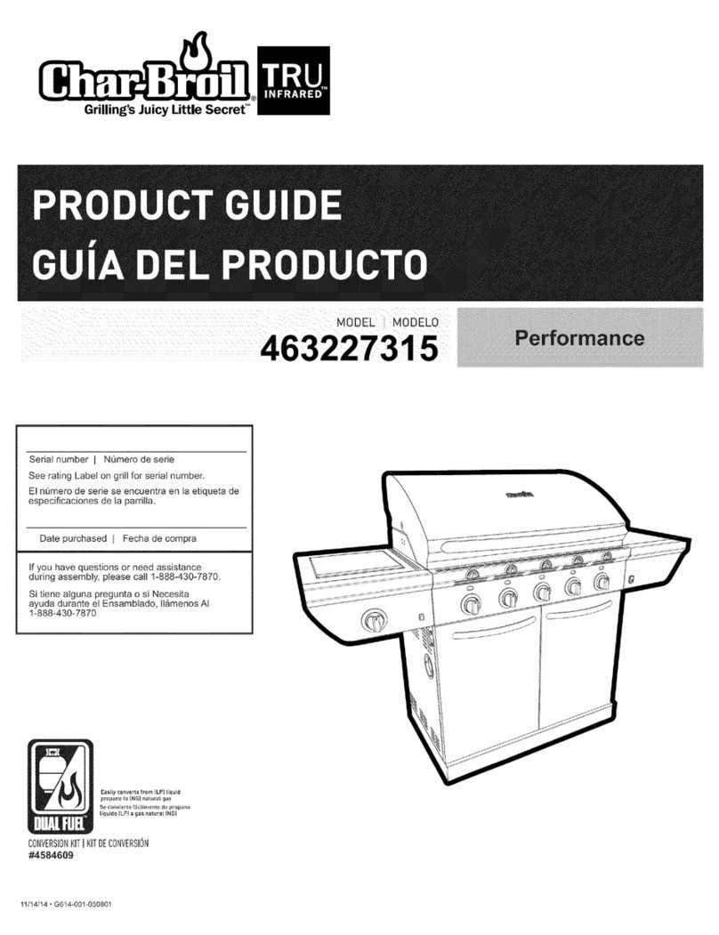 Char-Broil Perfomance 463227315 Product guide