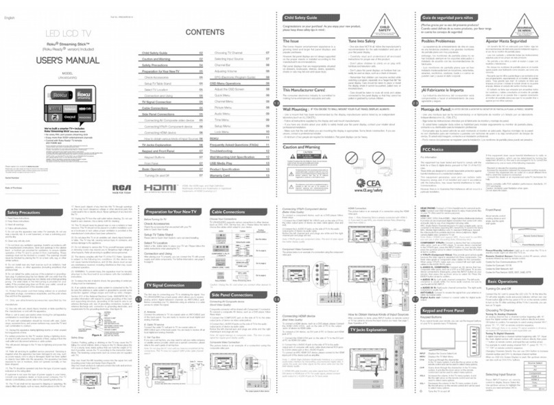 RCA LRK40G45RQ User manual