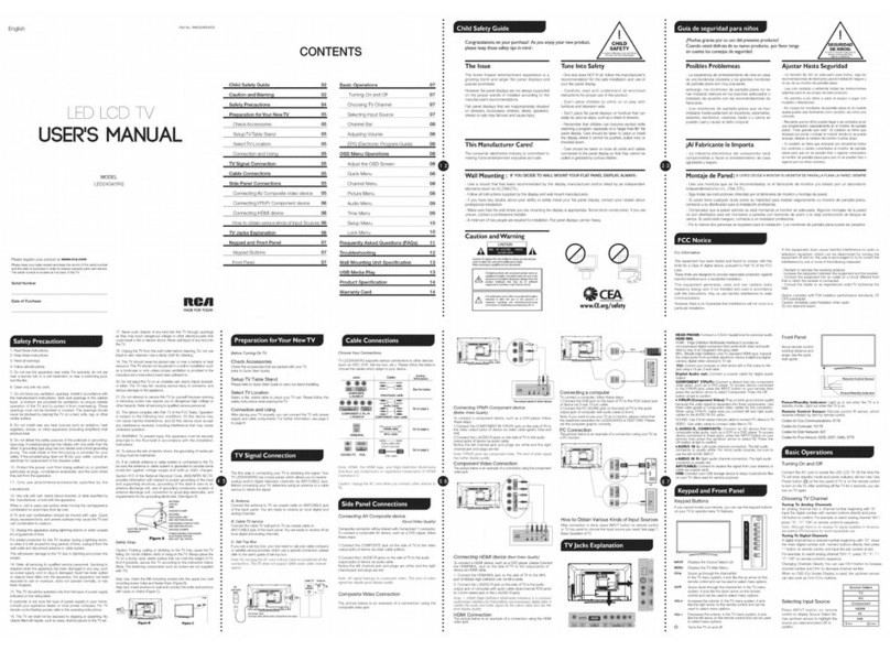 RCA LED24G45RQ User manual