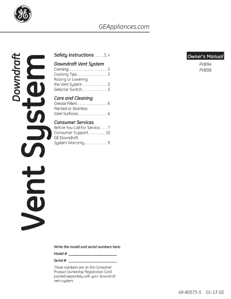 GE PVB94ST5SS User manual