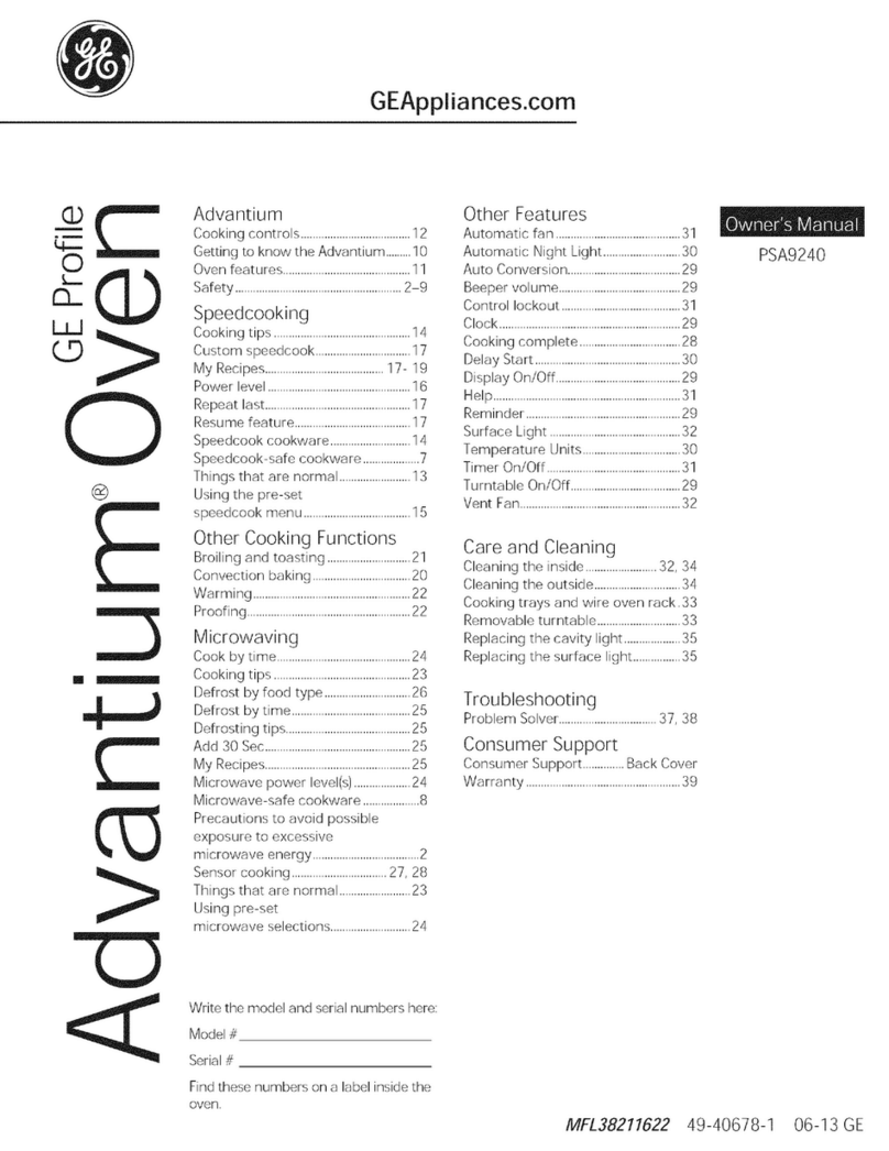 GE PSA9240DF1WW User manual