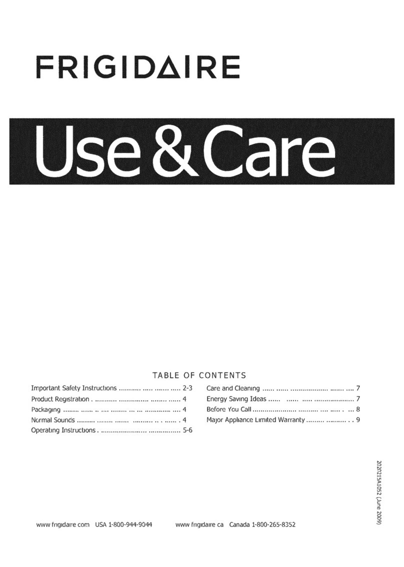 Frigidaire FFRA0811Q10 Owner's manual